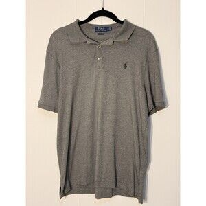Polo Ralph Lauren Men’s Shirt Short Sleeve Cotton Gray Classic Fit Size L Polo
